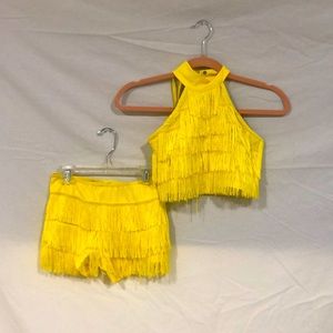 Childrens Large Yellow Recital Costume